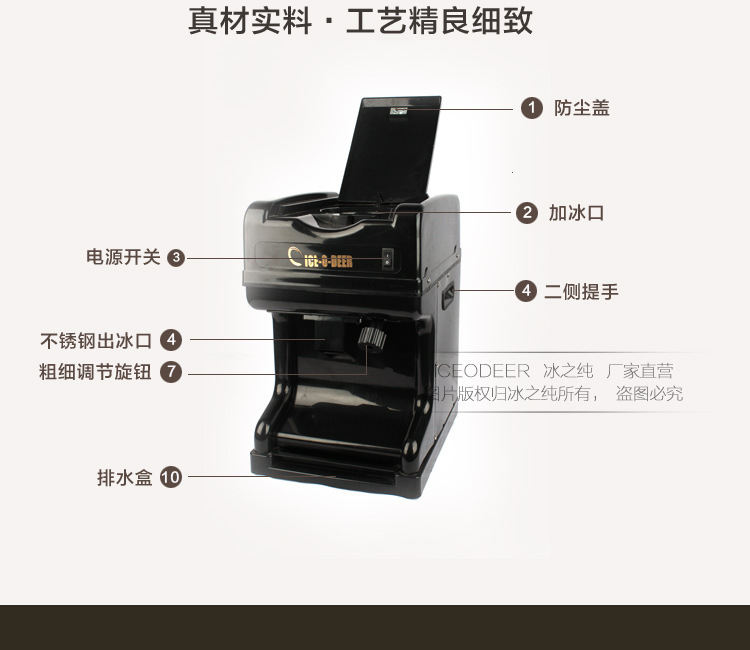 廠家直銷新款刨冰機 包郵一件代發冰之純商用碎冰機刨冰機